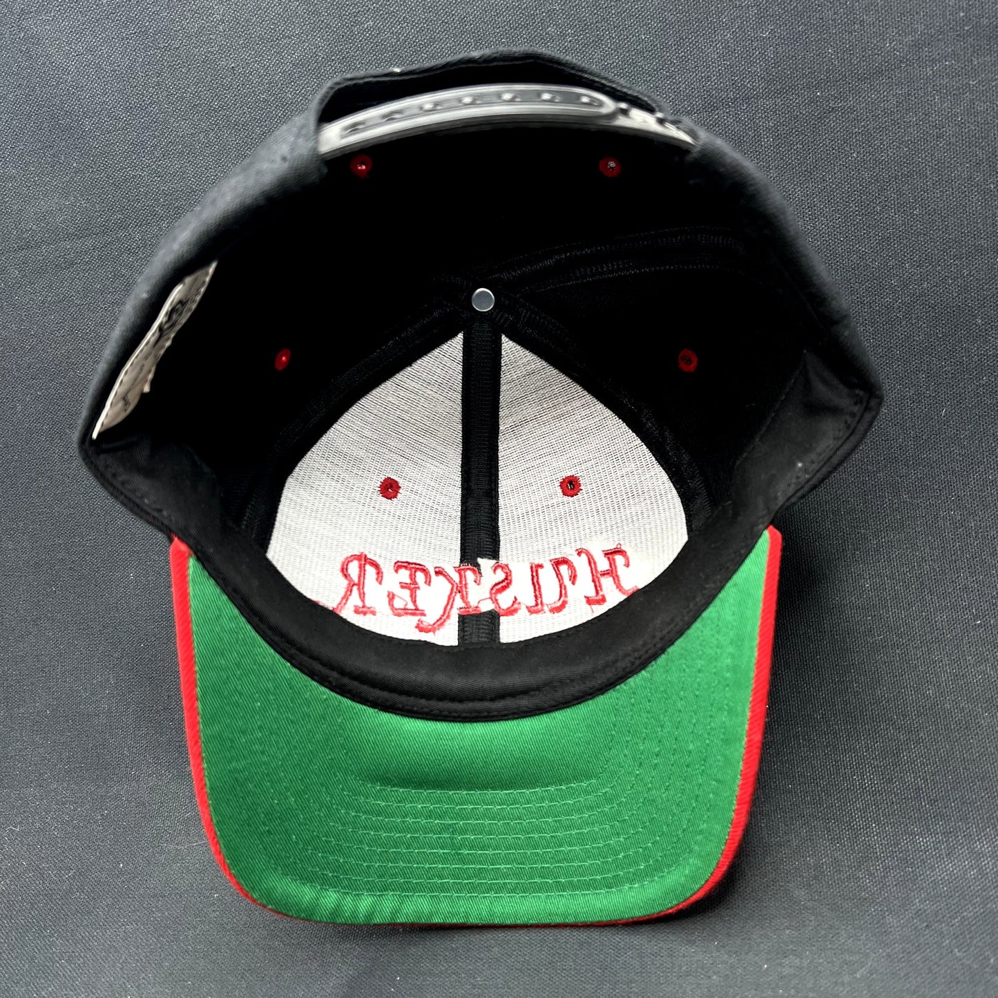 Vintage Nebraska Cornhuskers Script Snapback Hat Black Red ZAP Cap