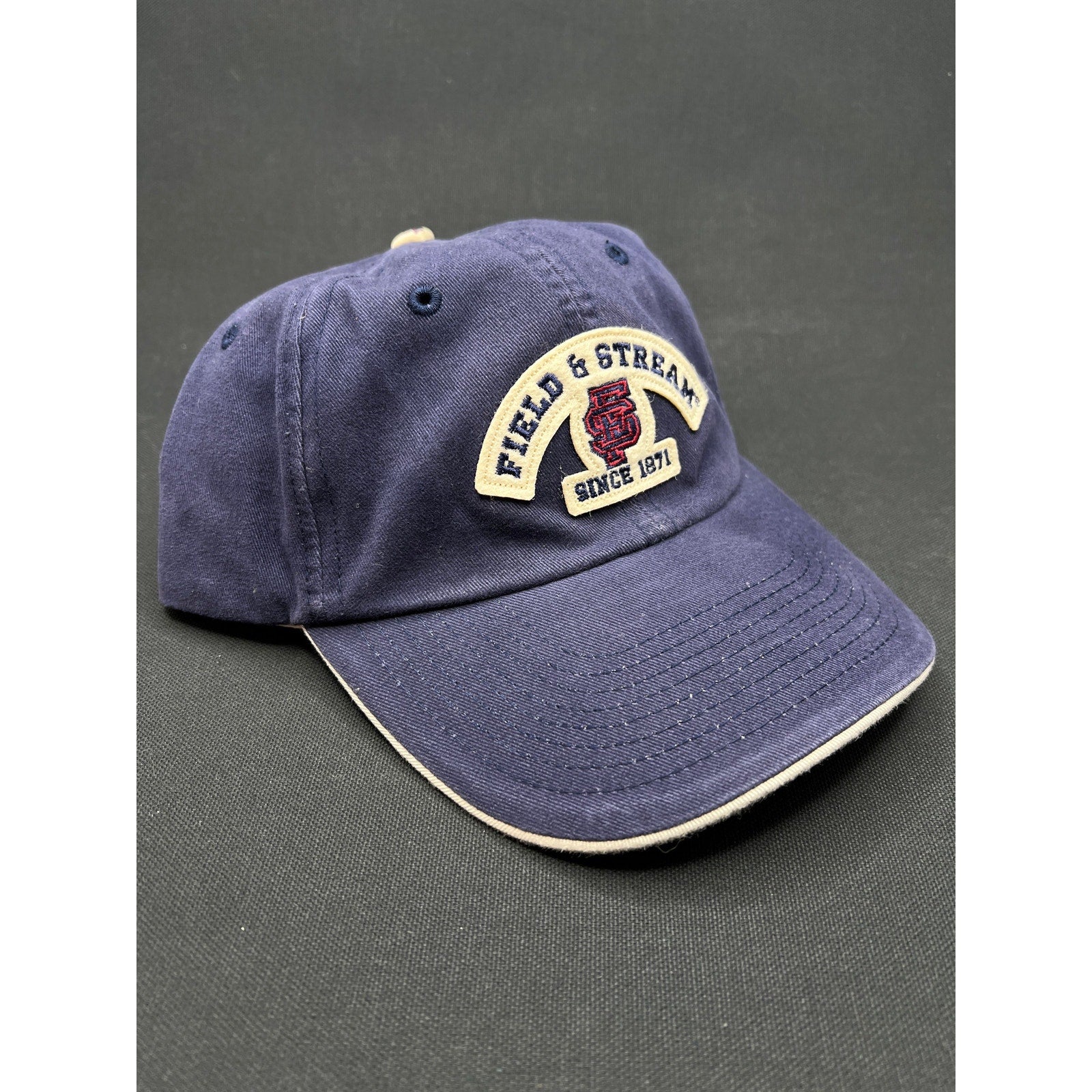 Vintage Field & Stream Hat Navy Blue SF Giants Cotton Since 1871 Patch NWT