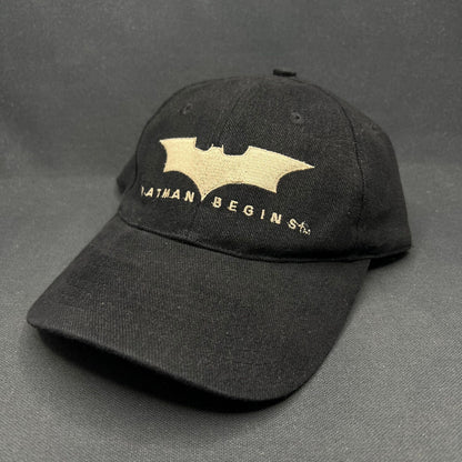 2005 Batman Begins Strapback Hat Vintage Movie Promo DC Comics Cap