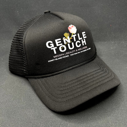 Coney Island Picnic Gentle Touch MedSpa Trucker Snapback Hat Black