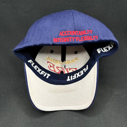 Pasadena Fire Department Flexfit Hat Navy Red Yellow S/M Yupoong