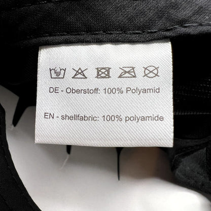Retro HAWK Black Strapback Hat Polyamide Minimalist Streetwear Cap