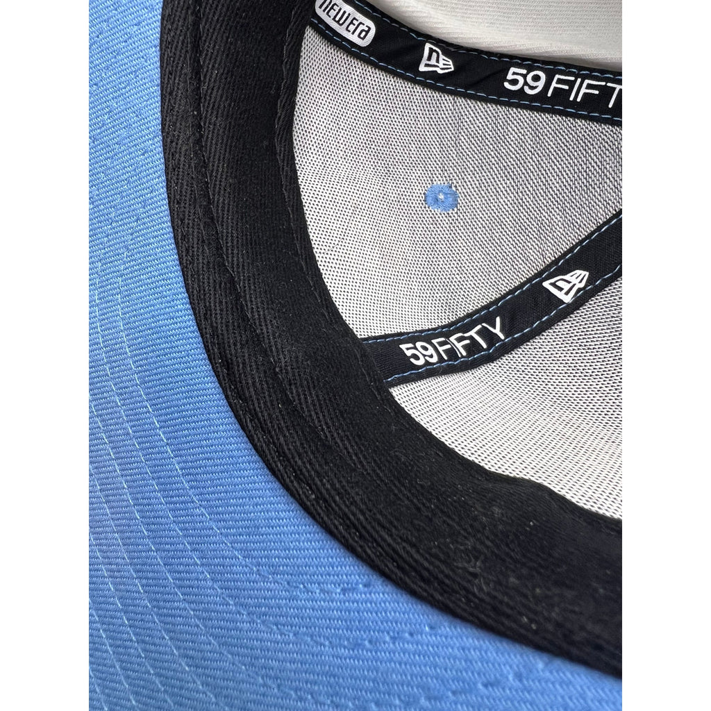 New Era 59FIFTY Hardwood Classics NBA Los Angeles Hat Light Blue Navy 7¼