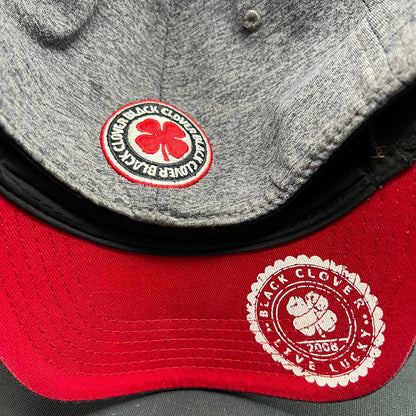 Black Clover California Bear Clover Hat Memory Fit Gray Golf Cap