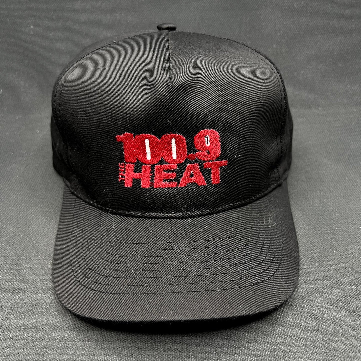 Vintage 90s 100.9 The Heat Radio Station Snapback Otto Cap