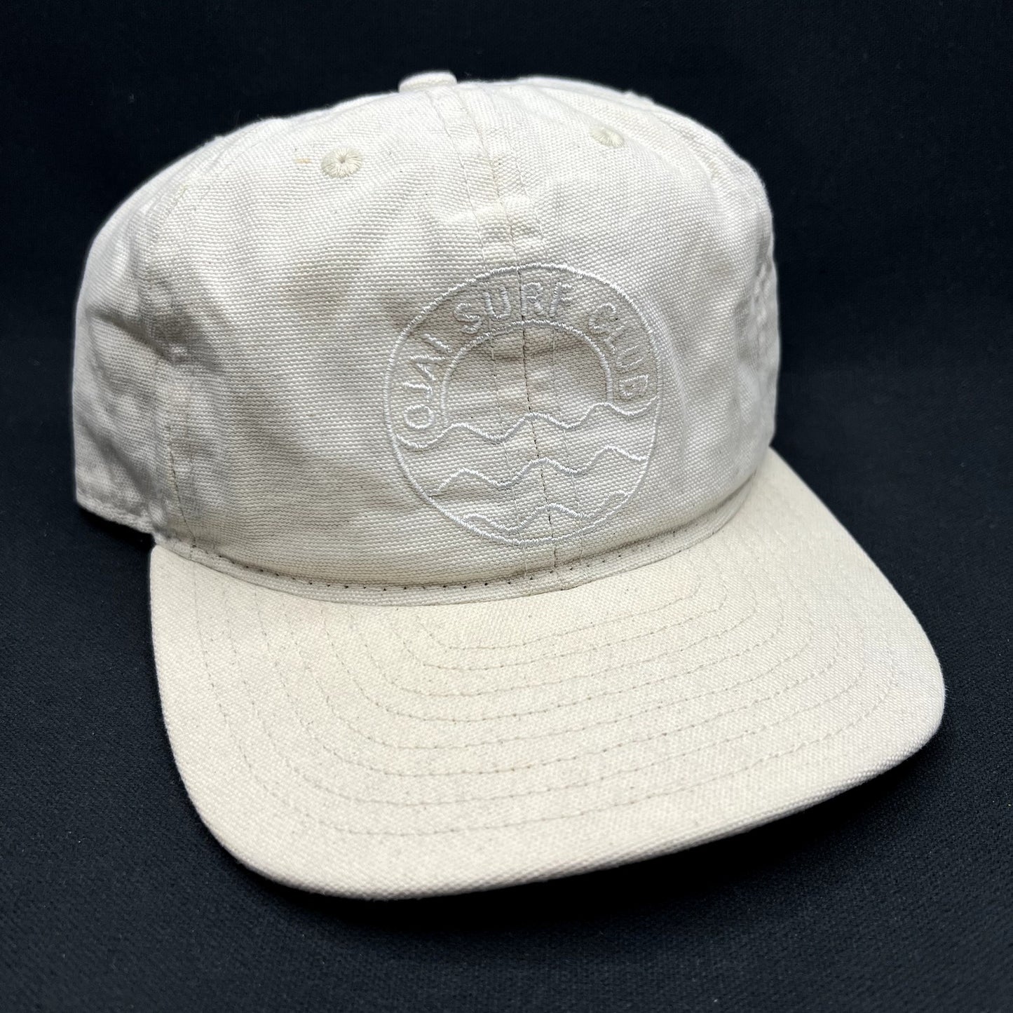 Vintage Y2K Ojai Surf Club Strapback Hat USA Made Minimal