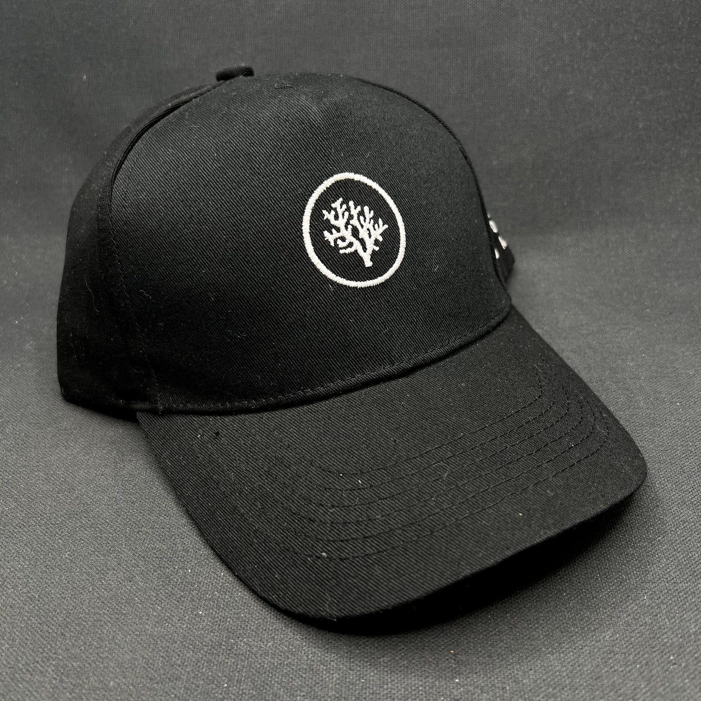 Coral Gardeners Strapback Hat Black Conservation Ocean Reef Cap