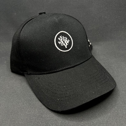 Coral Gardeners Strapback Hat Black Conservation Ocean Reef Cap