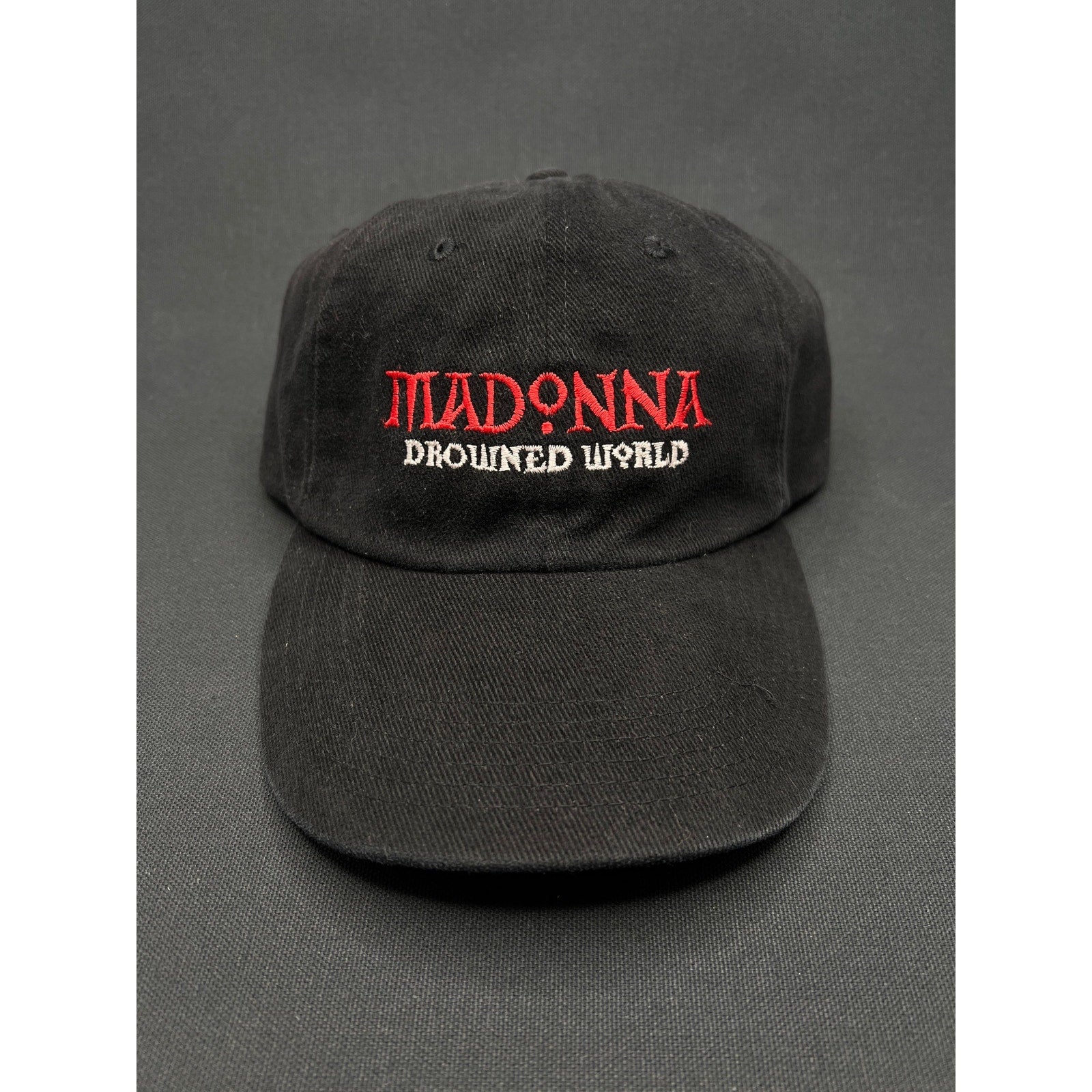 Madonna Drowned World Tour 2001 Black Crew Hat Official Tour Issued Vintage Cap