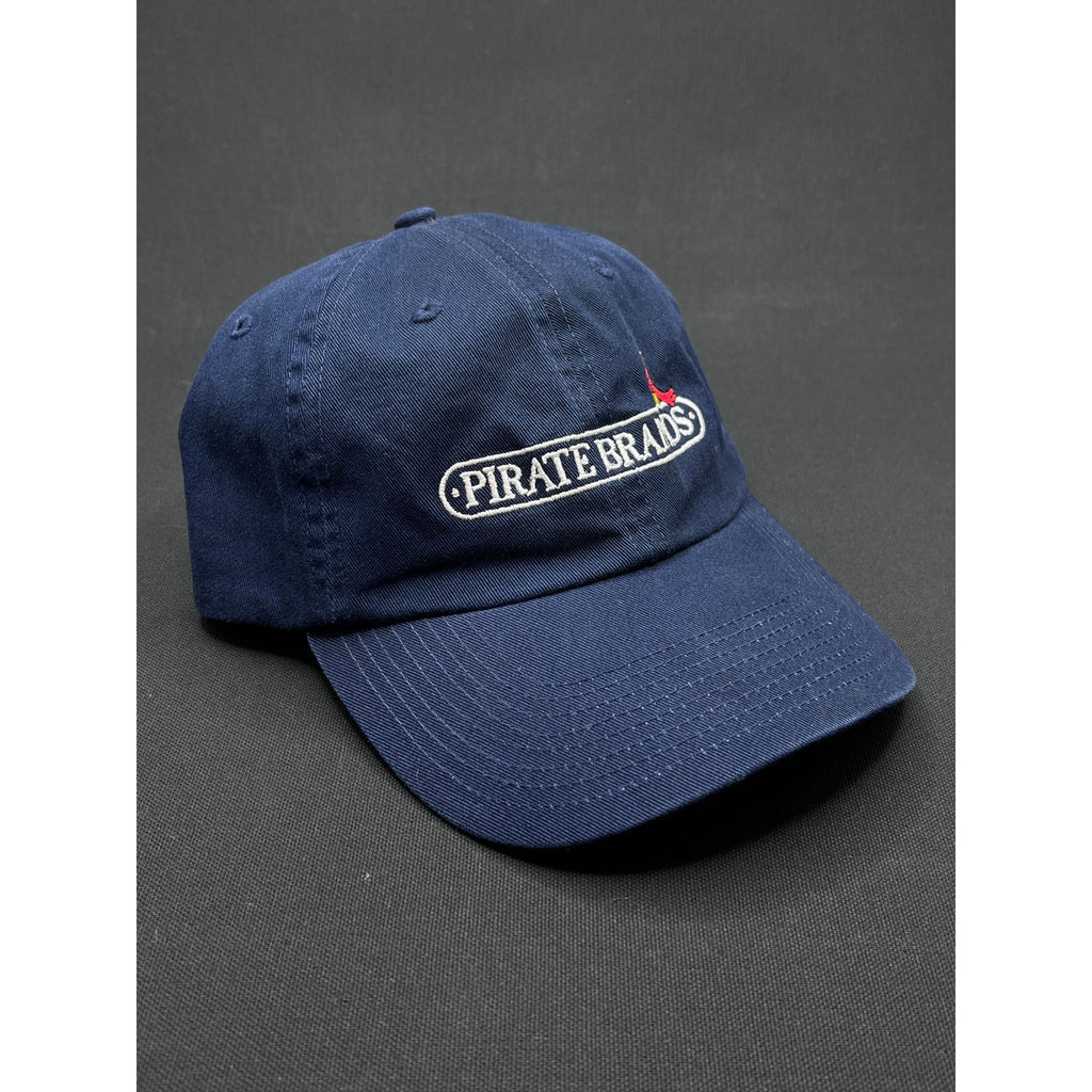 Pirate Brands Embroidered Dad Hat – Navy Cotton Strapback