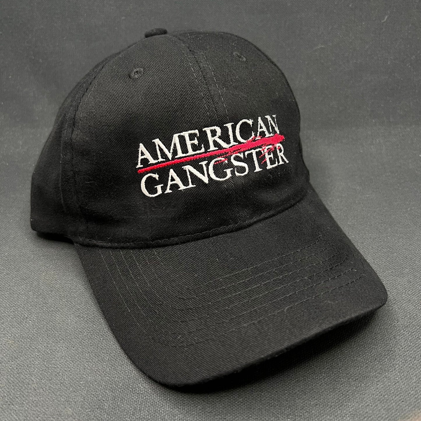 2007 American Gangster Movie Promo Strapback Hat Black Denzel Washington