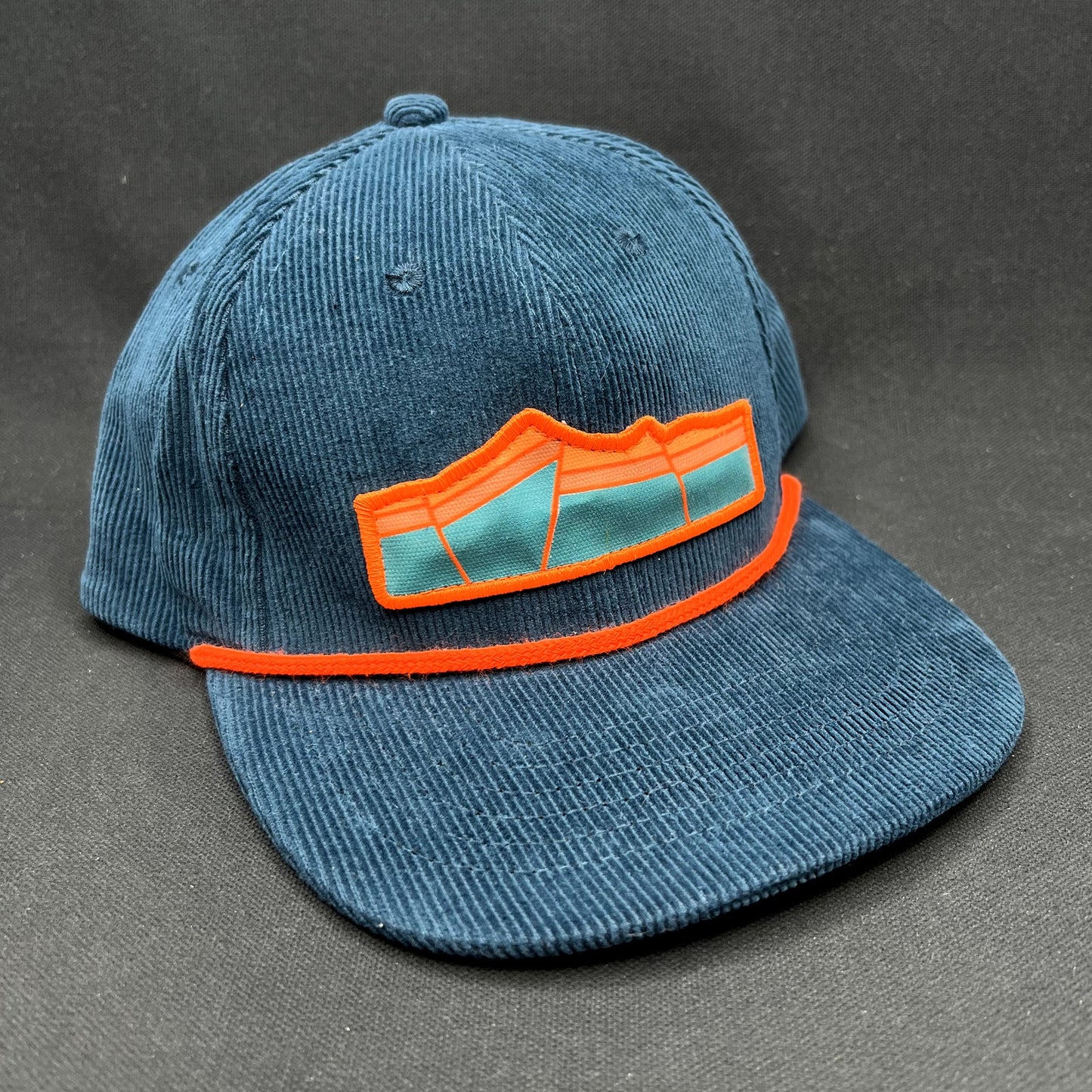 Sendero Provisions Co Corduroy Snapback Hat Blue Orange Rope Cap