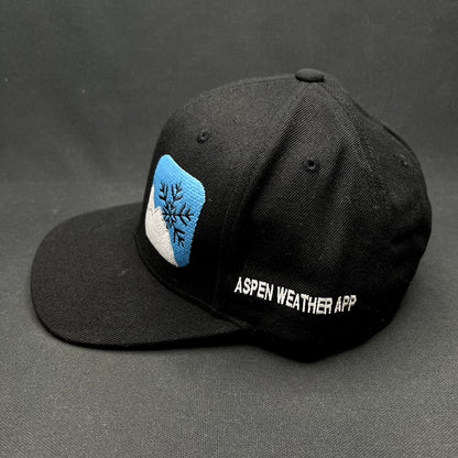 Vintage Aspen Weather App Snapback Hat Yupoong Made in Korea Wool Blend Cap