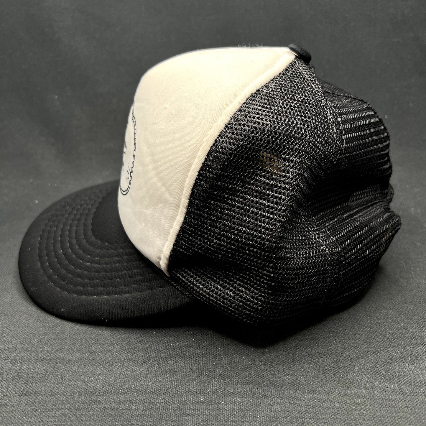 Vintage Cassara Brothers White Star Plastering Snapback Trucker Hat Construction