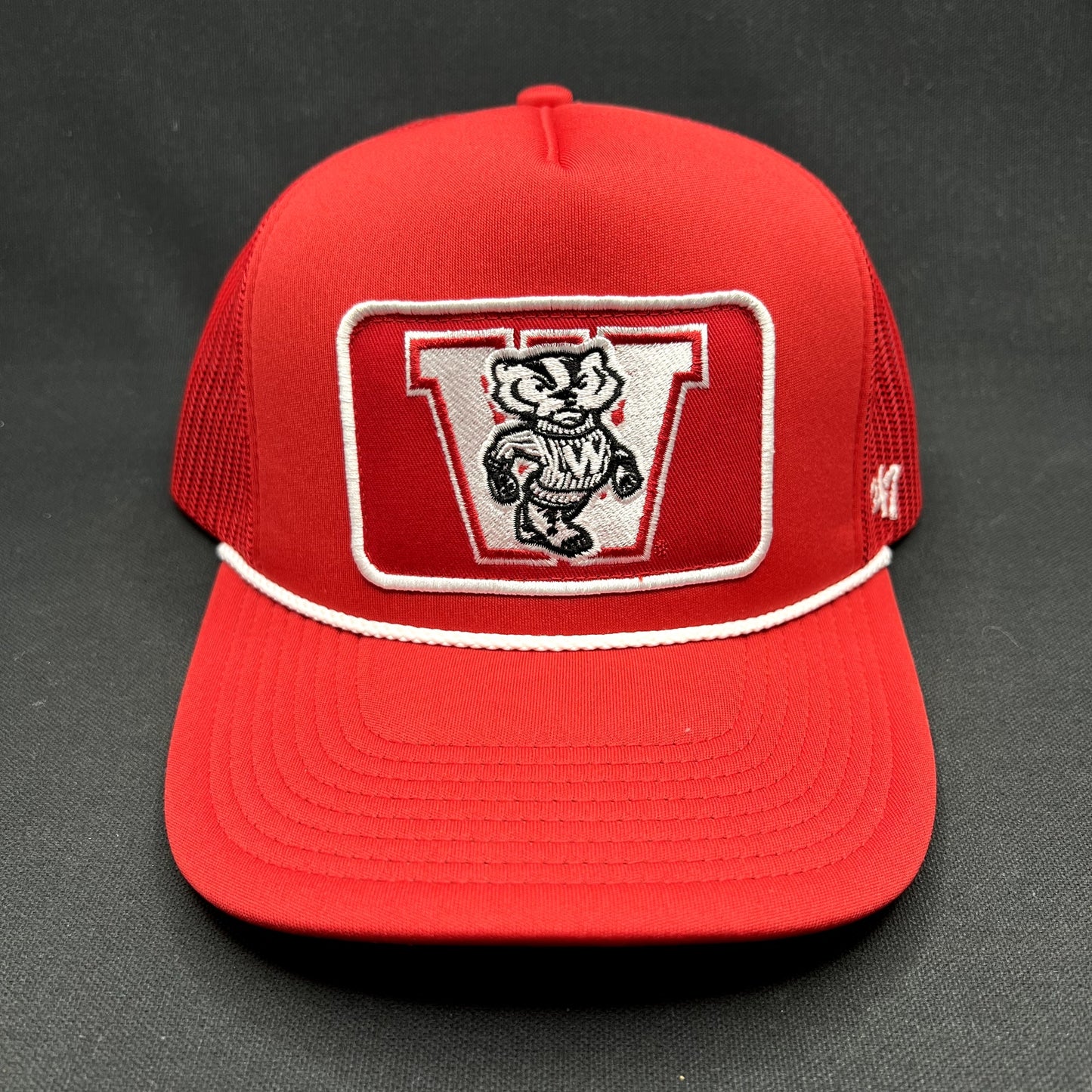 Wisconsin Badgers ’47 Brand Trucker Snapback Hat Red NCAA