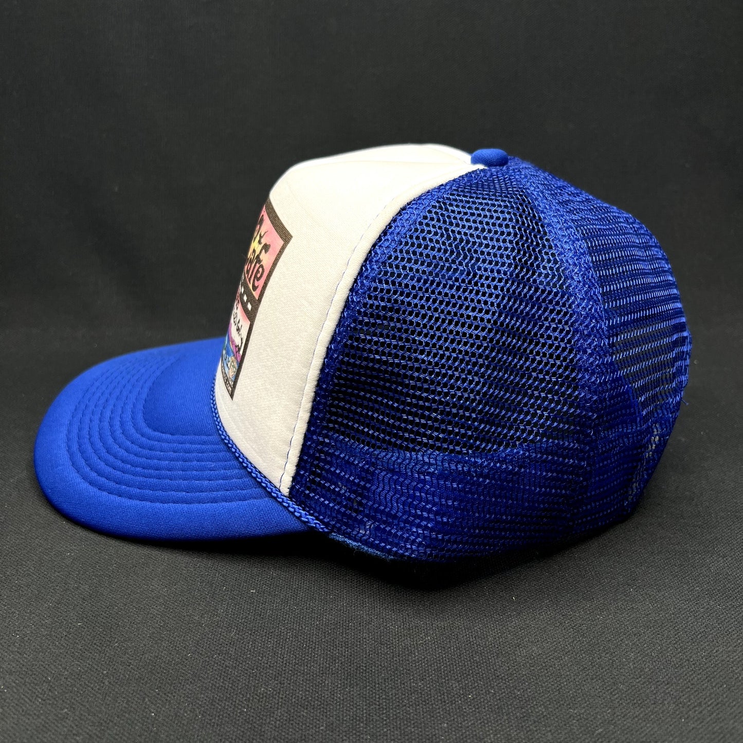 Mesa Cafe Santa Barbara Trucker Snapback Hat Blue SoCal Local