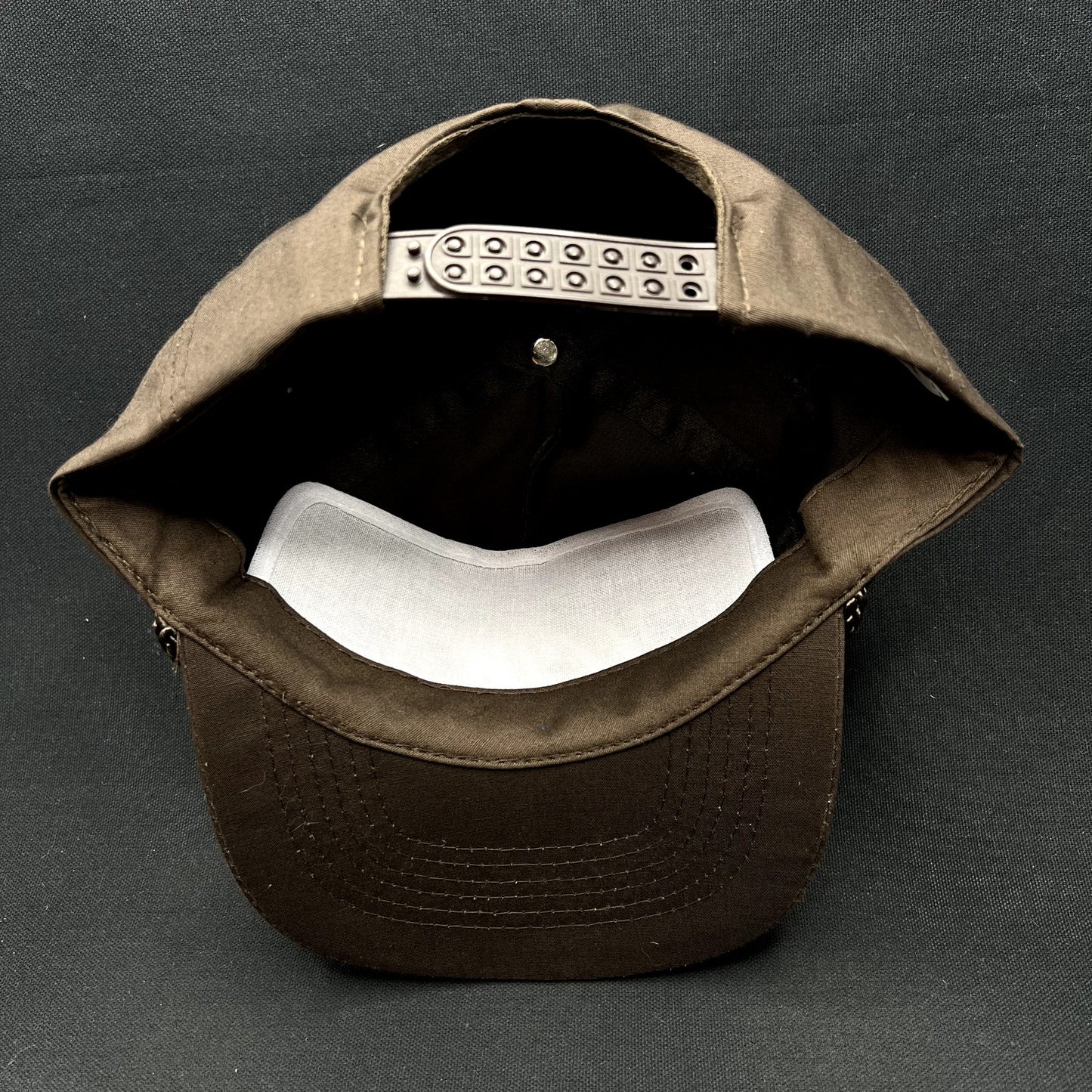 Vintage Walt’s Bar Script Snapback Hat Brown Rope KC Cap Made in Bangladesh