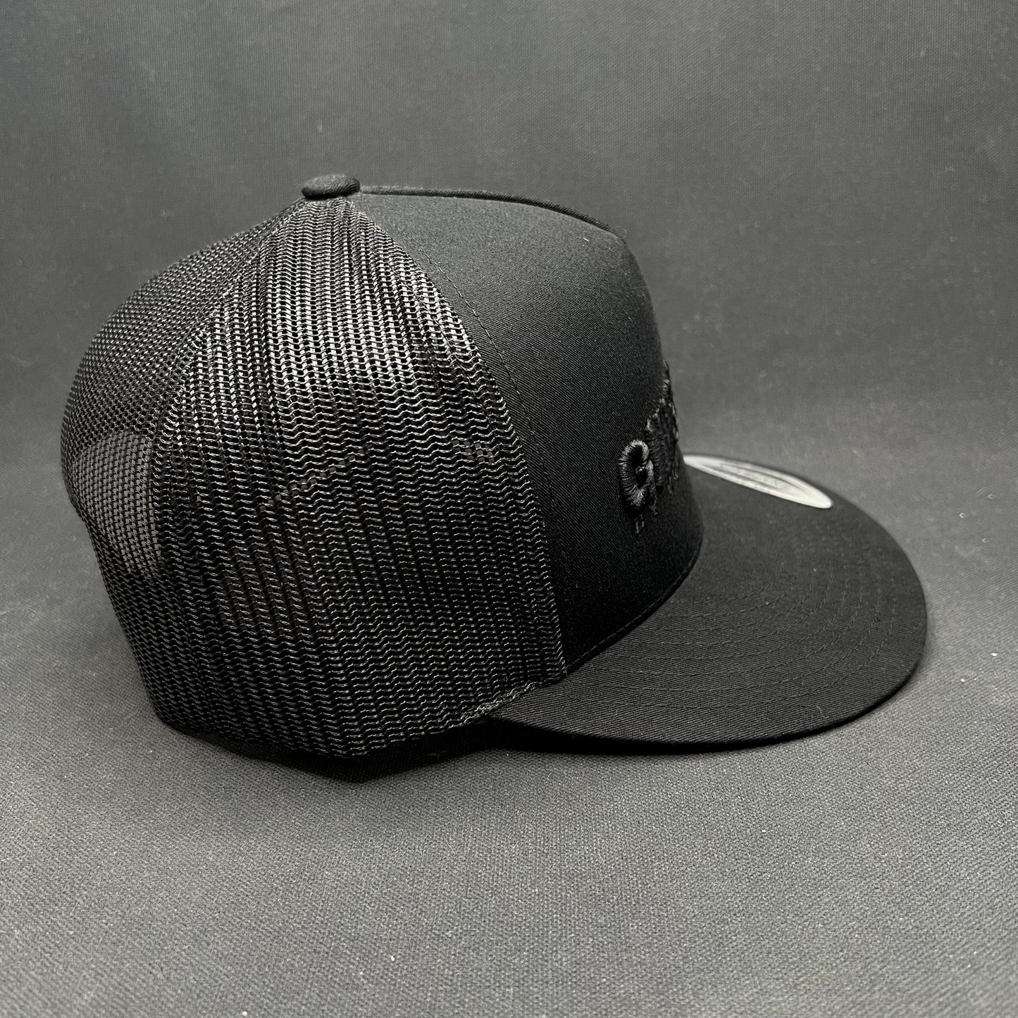 Gin & Juice Trucker Snapback Hat Black Yupoong Mesh Cap
