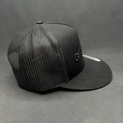 Gin & Juice Trucker Snapback Hat Black Yupoong Mesh Cap