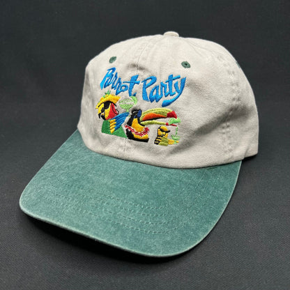 Vintage Jimmy Buffett Parrot Party Strapback Hat Dorfman Pacific