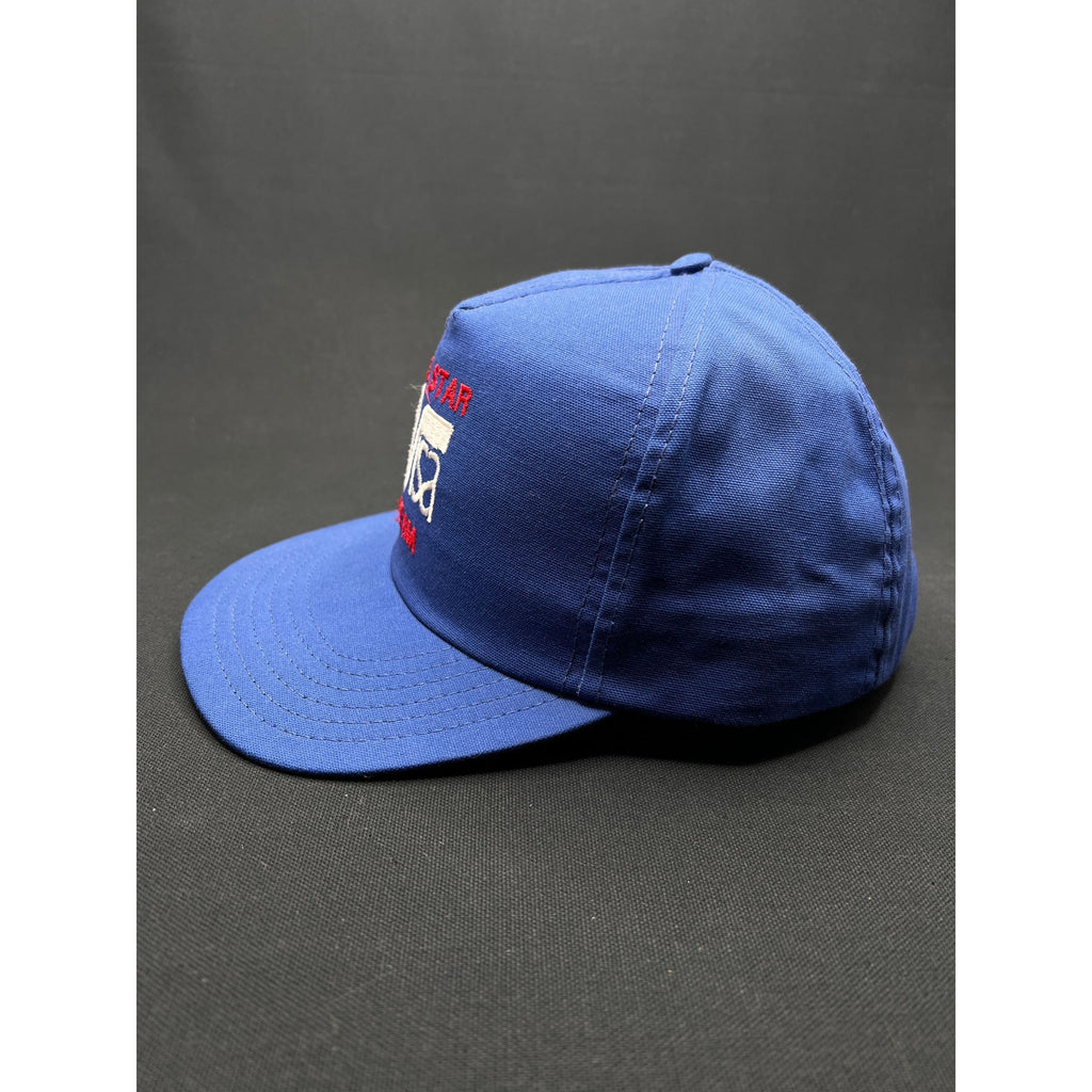 Vintage 1980s Visa “All Star Team” Blue Mesh Trucker Hat – Made in USA