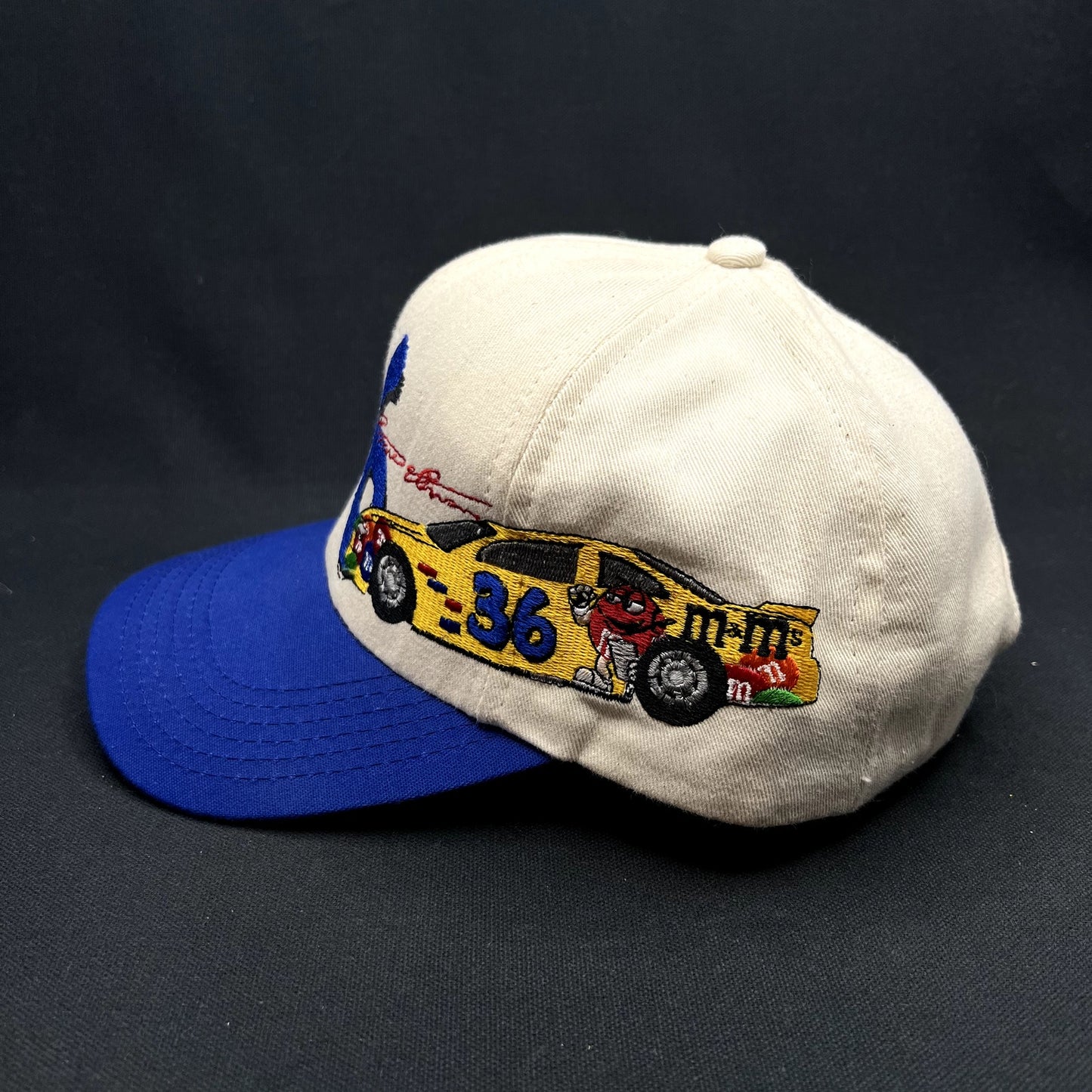Vintage Ken Schrader #36 NASCAR Snapback Hat Sports Design Racing Cap