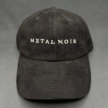 Metal Noir Strapback Hat Black Minimal Designer Jewelry Brand