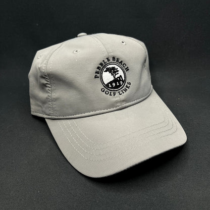 Pebble Beach Golf Links 1919 Strapback Hat Gray Pebble Beach Collection Golf Cap