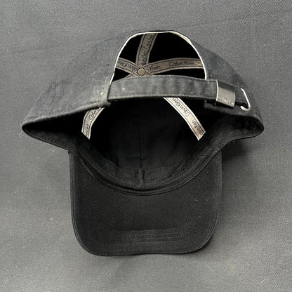 Vintage Calvin Klein CK Strapback Hat Black Minimalist Cap