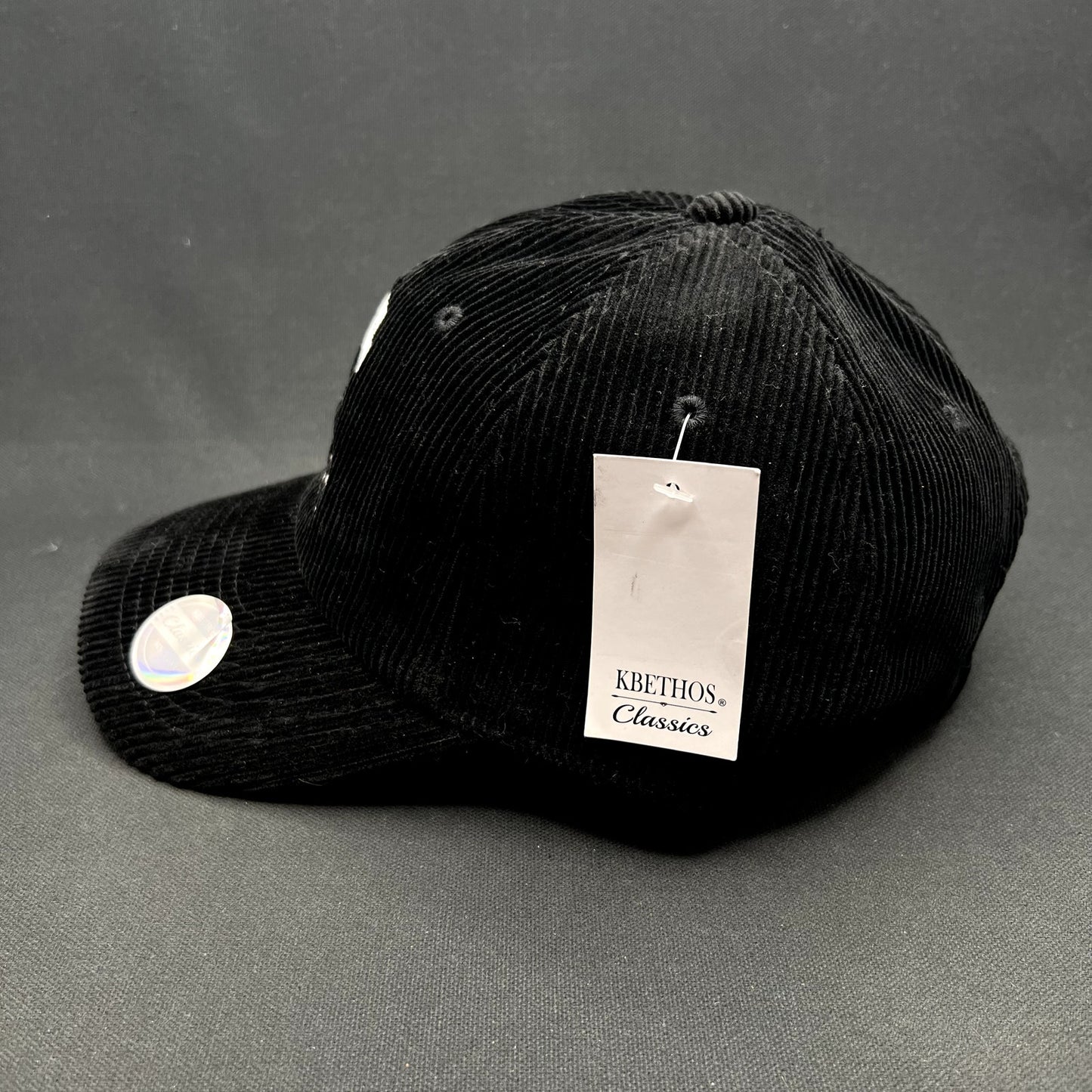 Chica~Chida Hecho en Tequila Black Corduroy Strapback Hat KBETHOS Classics NWT