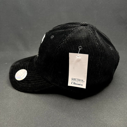 Chica~Chida Hecho en Tequila Black Corduroy Strapback Hat KBETHOS Classics NWT
