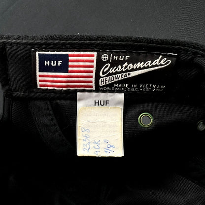 HUF Custom Made Headwear Strapback Camp Hat Black Tan