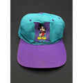 Vintage 1990s Mickey Mouse “M” Hat – Teal & Purple Snapback by Mickey Unlimited (Disney)