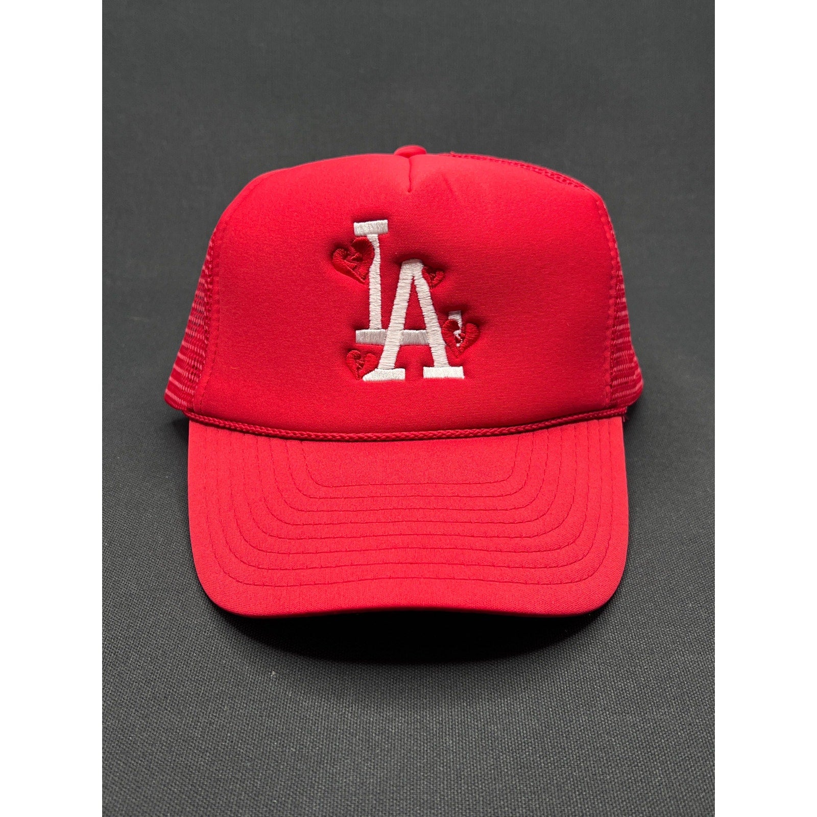 Red LA Hearts 'Dodgers' Trucker Hat – Nissin Cap Mesh Snapback