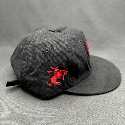 Vintage Marlboro Red “M” Strapback Hat Black Tobacco Promo Cap