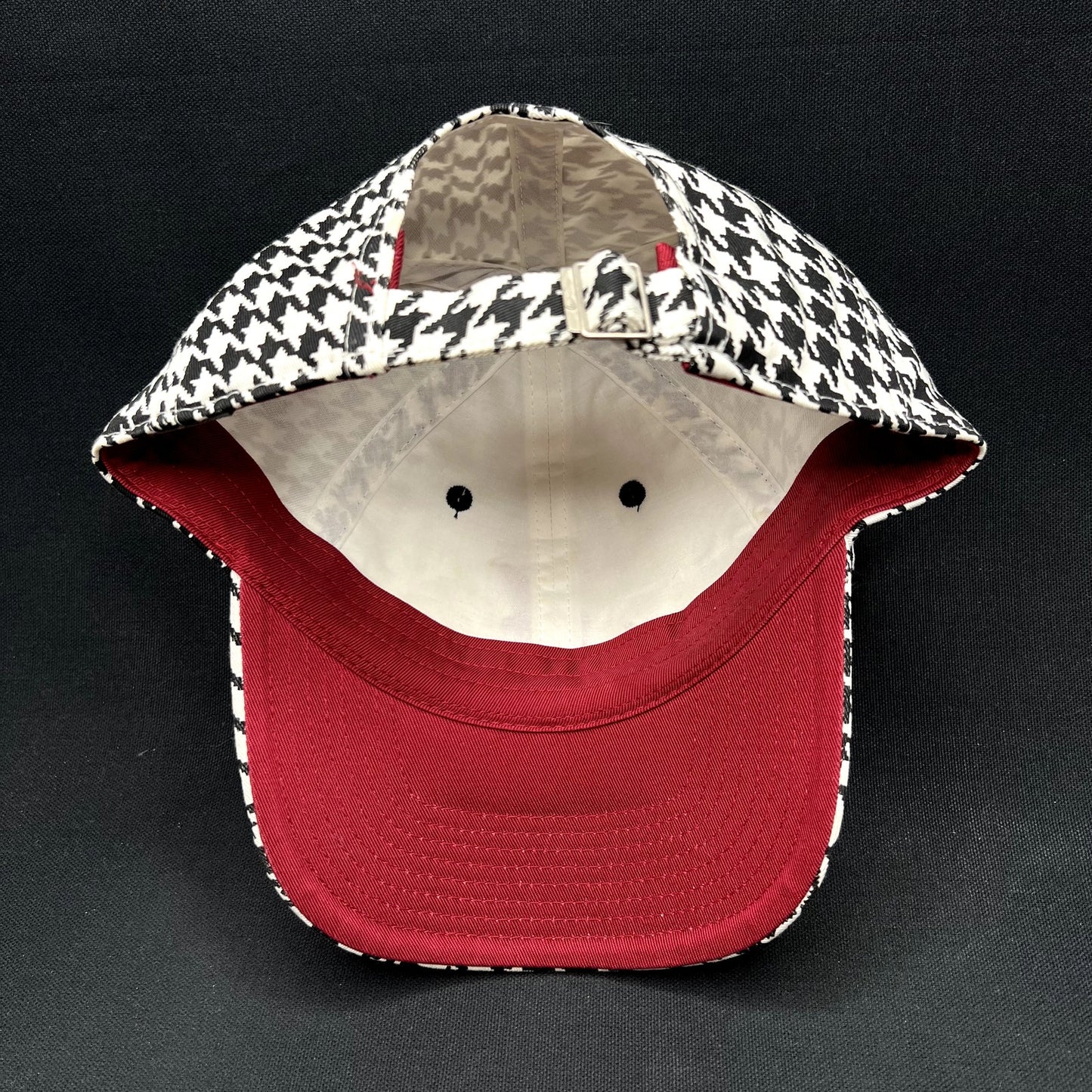 Vintage Alabama Crimson Tide Nike Houndstooth Strapback Hat NCAA