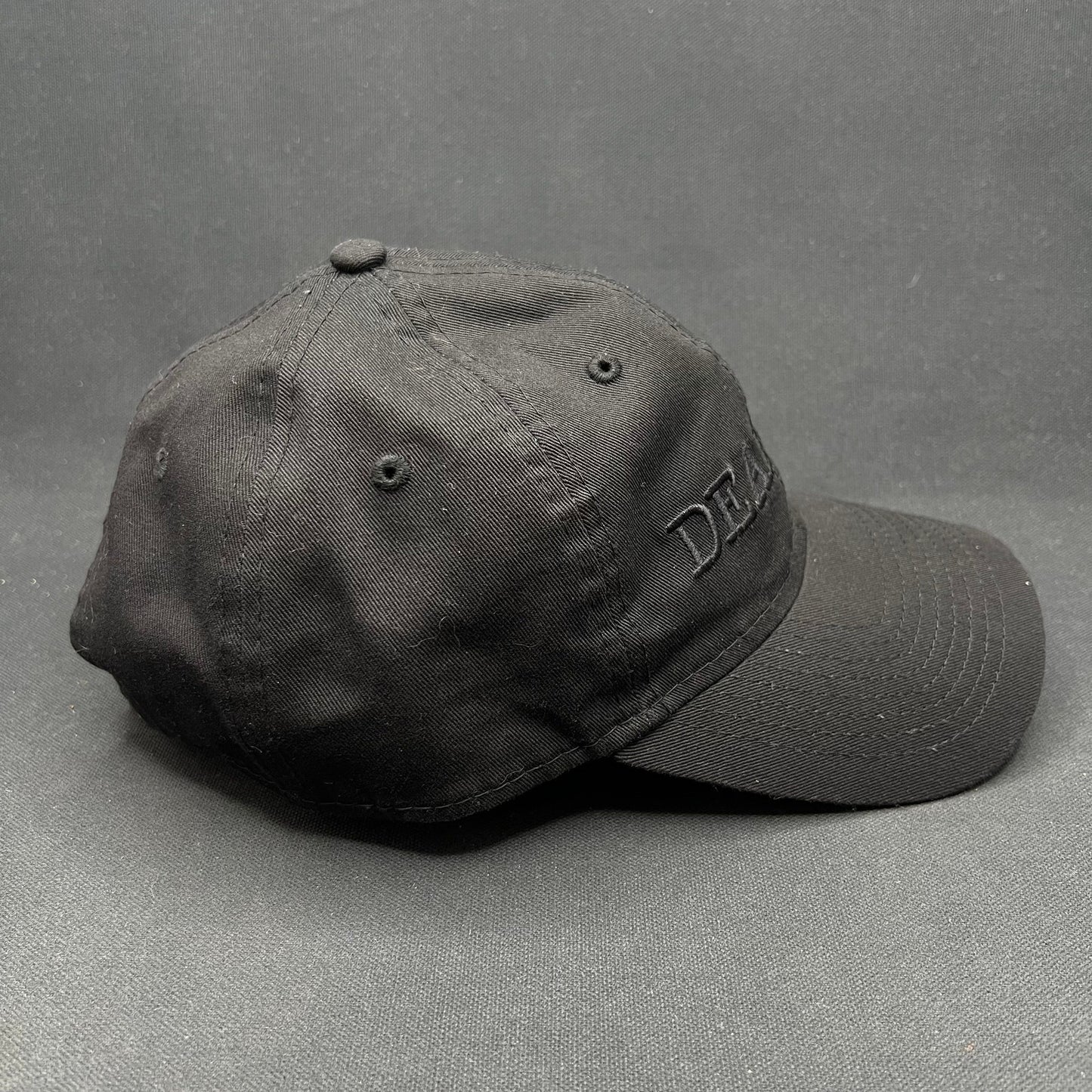 New Era 9TWENTY “Deadline” Black Strapback Hat Tonal Logo