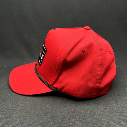 KBS Golf Shafts Rope Snapback Hat Red Golf Cap