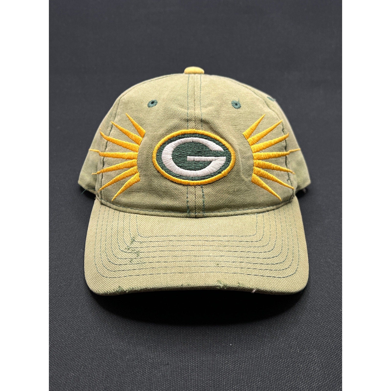 Vintage Sunfaded Green Bay Packers Sunburst Starter Strapback Hat – NFL