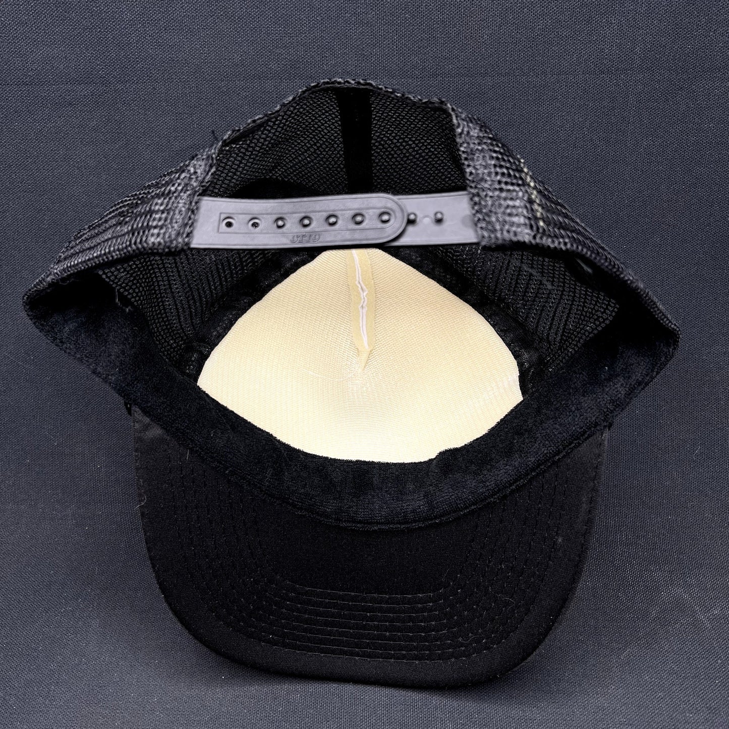 Vintage Aspen Gay Ski Week Otto Trucker Snapback Hat Black White