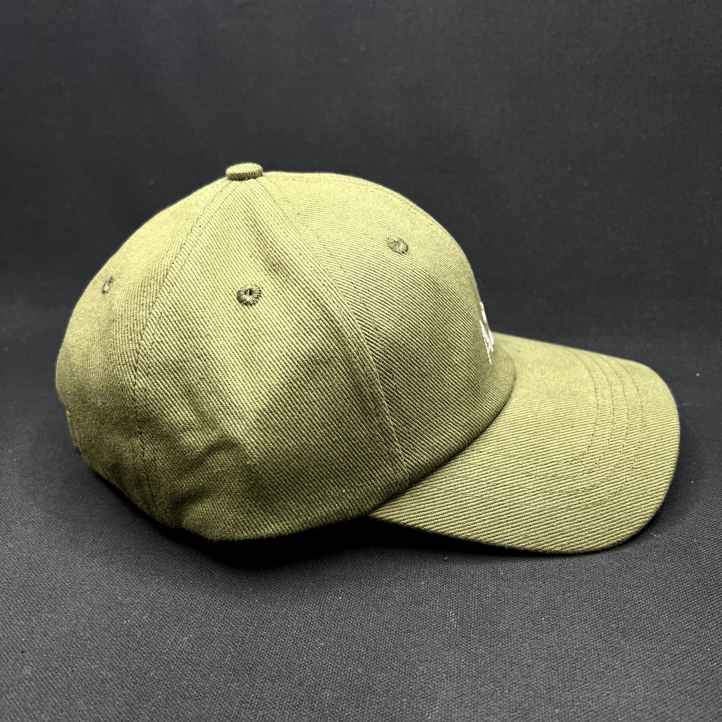 A24 Films Strapback Hat Olive Green Minimal Logo Cap