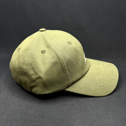 A24 Films Strapback Hat Olive Green Minimal Logo Cap
