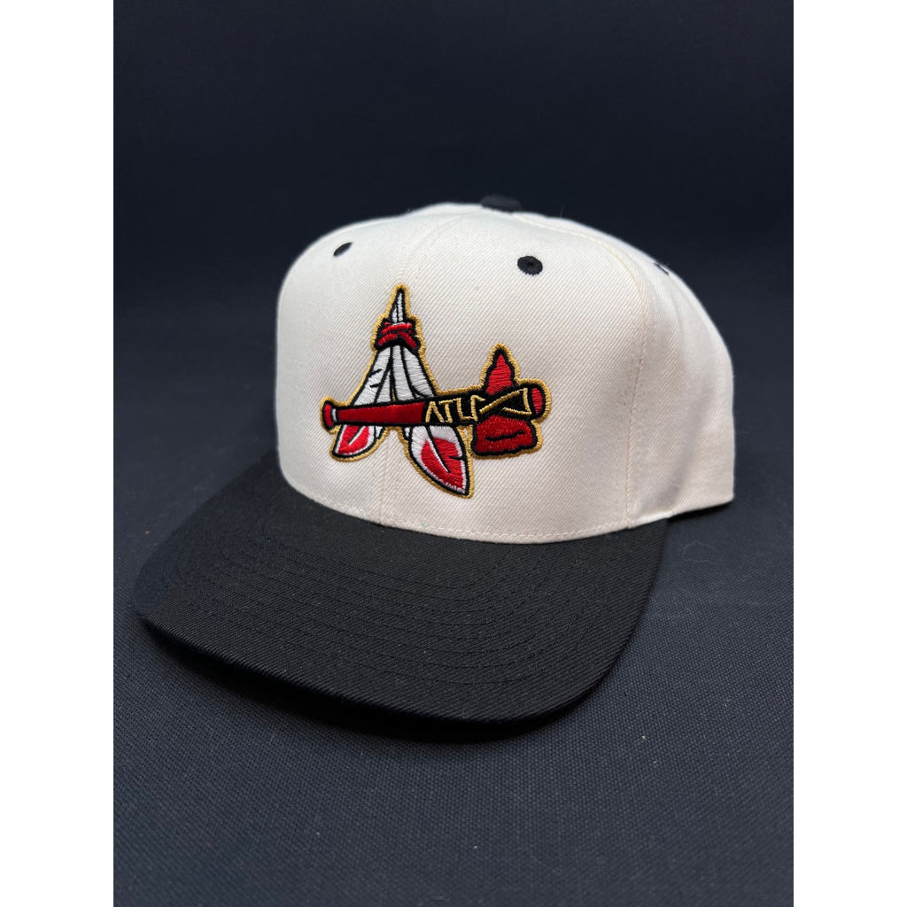 Atlanta Braves 2021 World Series Champions Snapback Hat Yupoong Cream