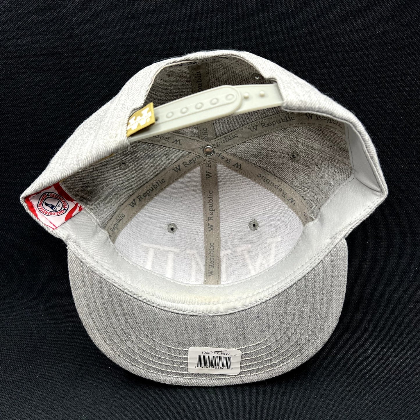 Western Michigan University WMU Snapback Hat Gray Gold W Republic Cap