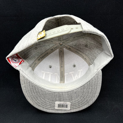Western Michigan University WMU Snapback Hat Gray Gold W Republic Cap