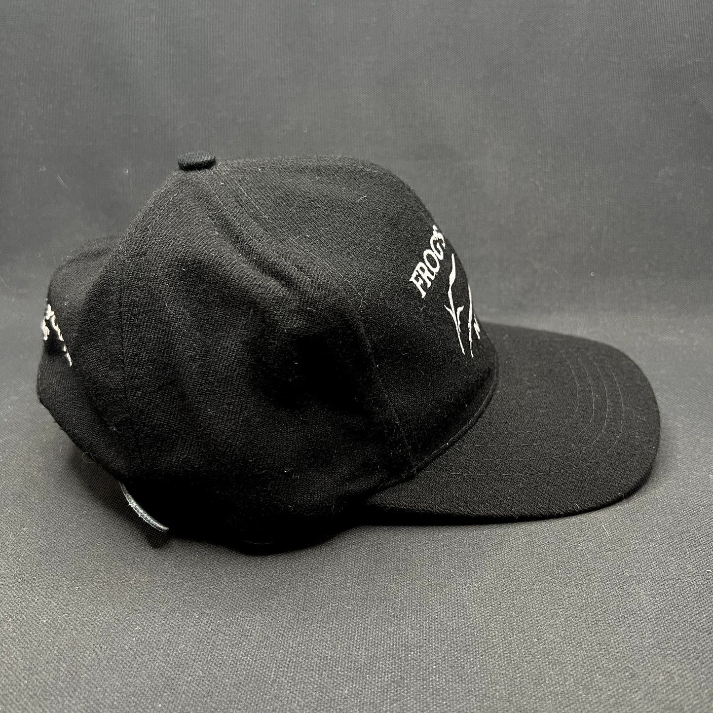 Vintage Frog’s Leap Napa Valley Winery Strapback Hat Black Leather Strap