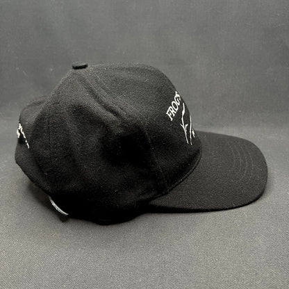 Vintage Frog’s Leap Napa Valley Winery Strapback Hat Black Leather Strap