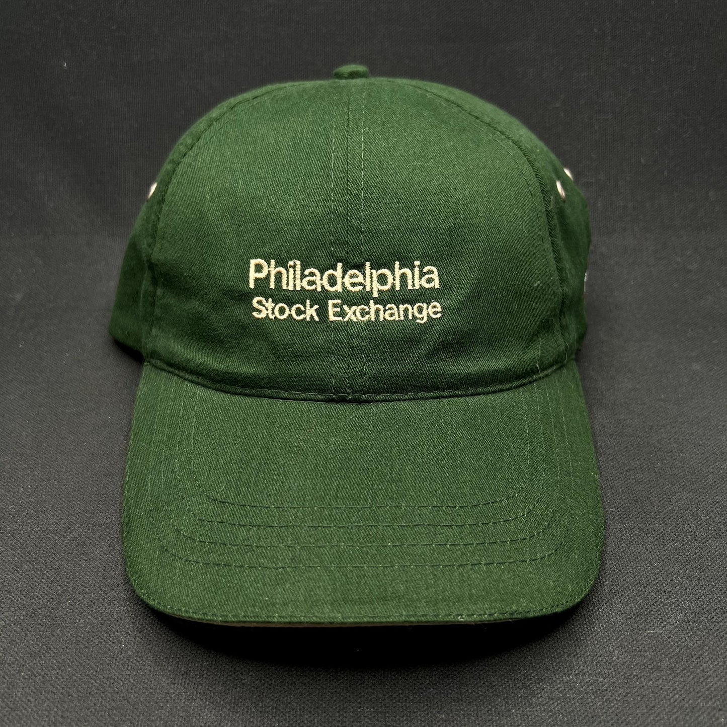 Vintage Philadelphia Stock Exchange Strapback Hat HeadShots by KC Caps Green