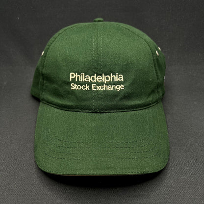 Vintage Philadelphia Stock Exchange Strapback Hat HeadShots by KC Caps Green