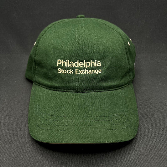 Vintage Philadelphia Stock Exchange Strapback Hat HeadShots by KC Caps Green